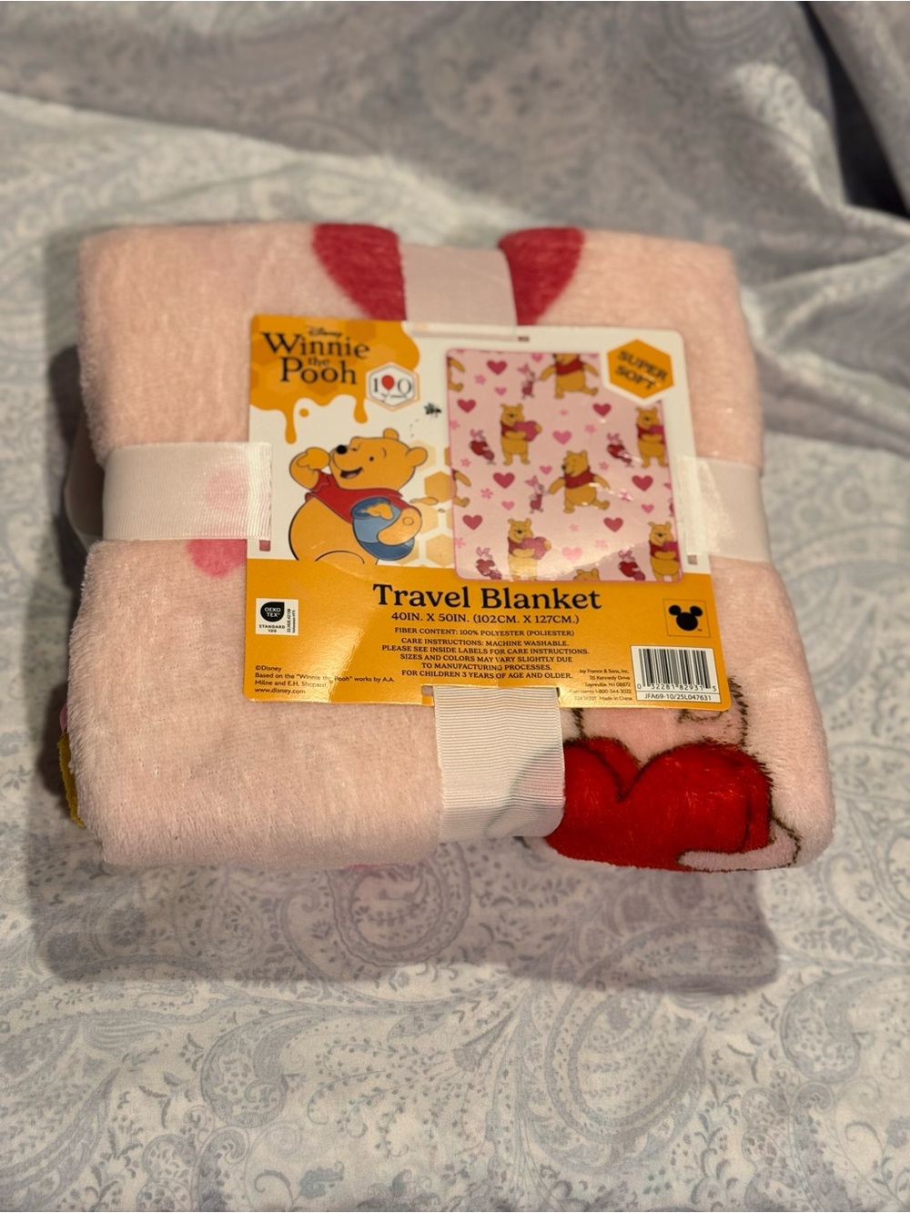 Winnie the Pooh Super Soft Travel Blanket